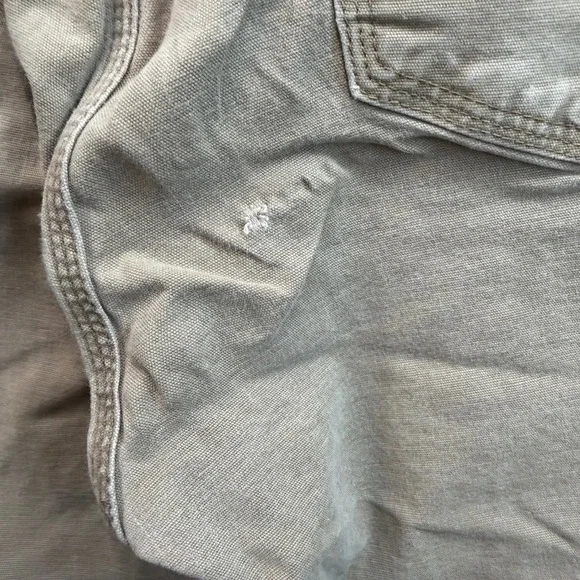 Ariat Rebar M4 Relaxed Straight Pants Mens 34x34 Khaki Carpenter Utility FLAW - Picture 14 of 14